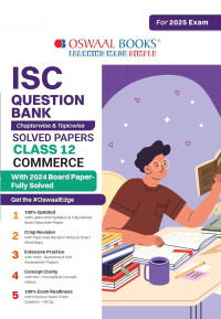 ISC Question Bank Commerce Class 12 Solved Papers For Board Exams 2025