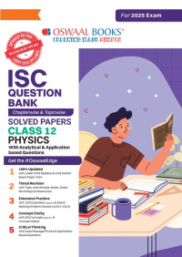 ISC Question Bank Physics Class 12 Solved Papers For Board Exams 2025