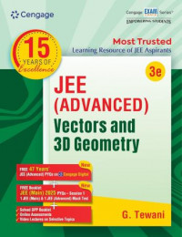 JEE (Advanced) Vectors and 3D Geometry By G Tewani