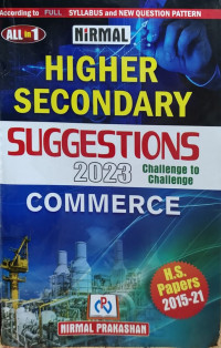 Nirmal Suggestions Commerce Class 12 (Hindi Medium) 2023