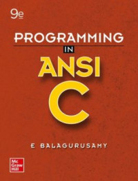 Programming in ANSI C 9th Edition by By E Balagurusamy