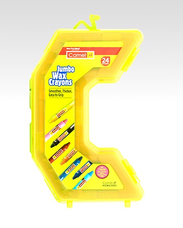 Camel Jumbo Wax Crayons 24 shades 