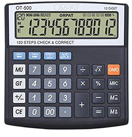 Orpat ORPAT OT-500 Check & Correct Calculator Basic Calculator