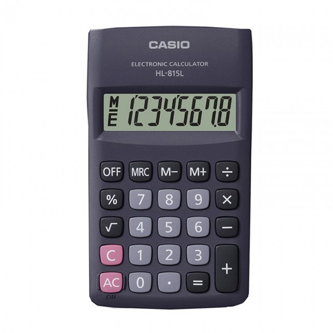 Casio HL-815L-BK Portable Basic Calculator