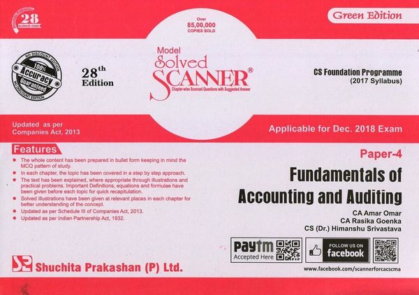 Shuchita Prakashan Solved Scanner CS Foundation Programme Paper-4