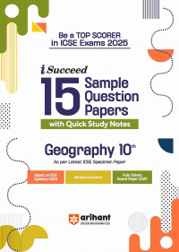 i-Succeed 15 Sample Question Papers ICSE Geography Class 10th